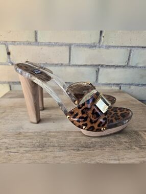 Stuart Weitzman Animal Print Platforms